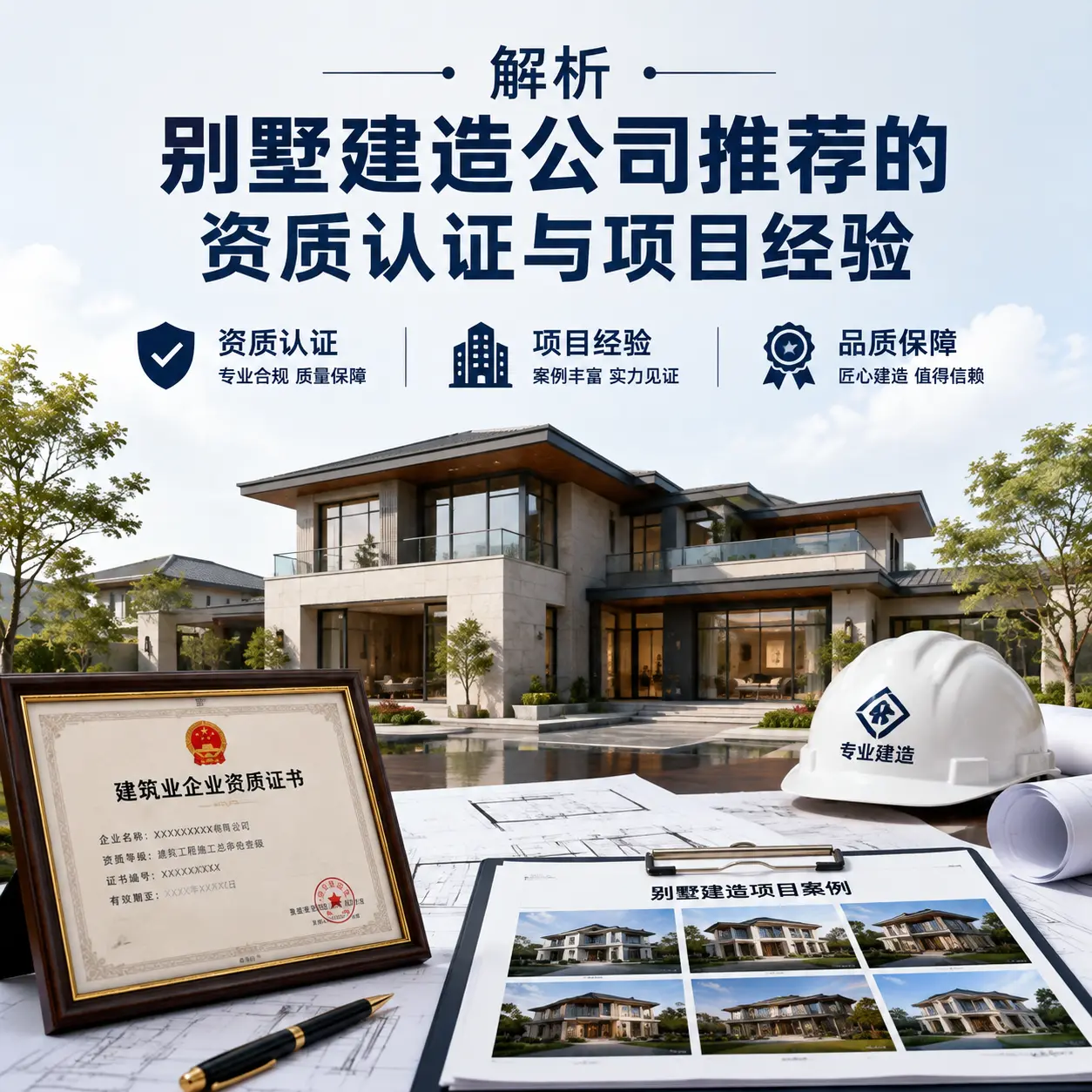 解析 印江 别墅建造公司推荐的资质认证与项目经验