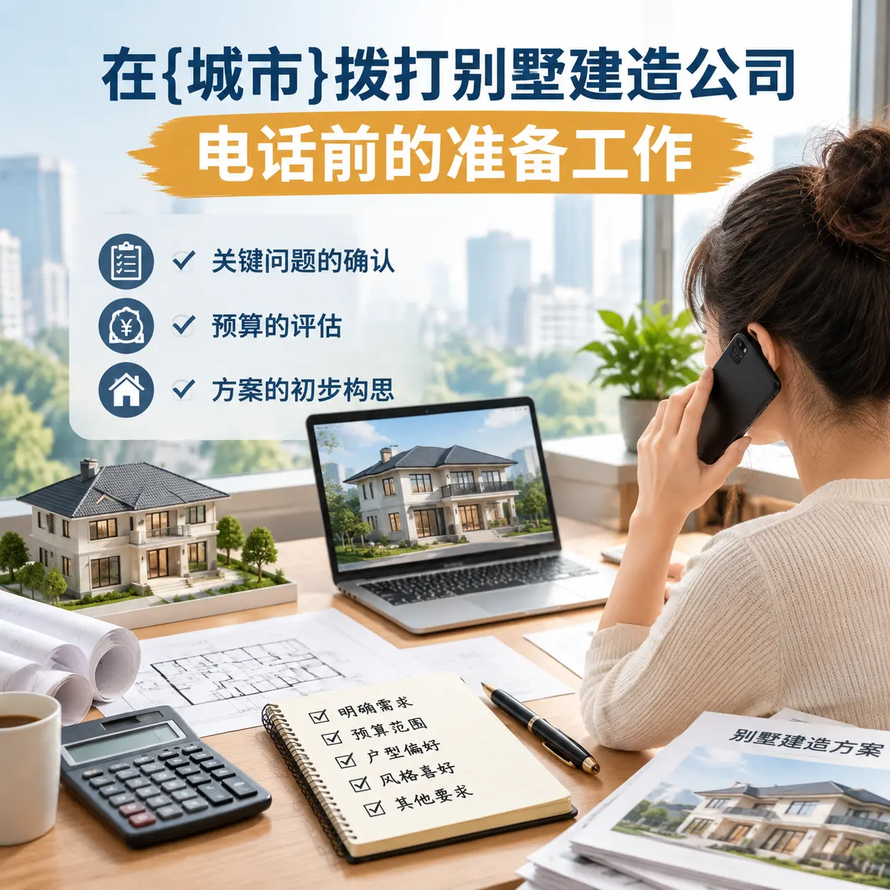 在印江拨打别墅建造公司电话前的准备工作