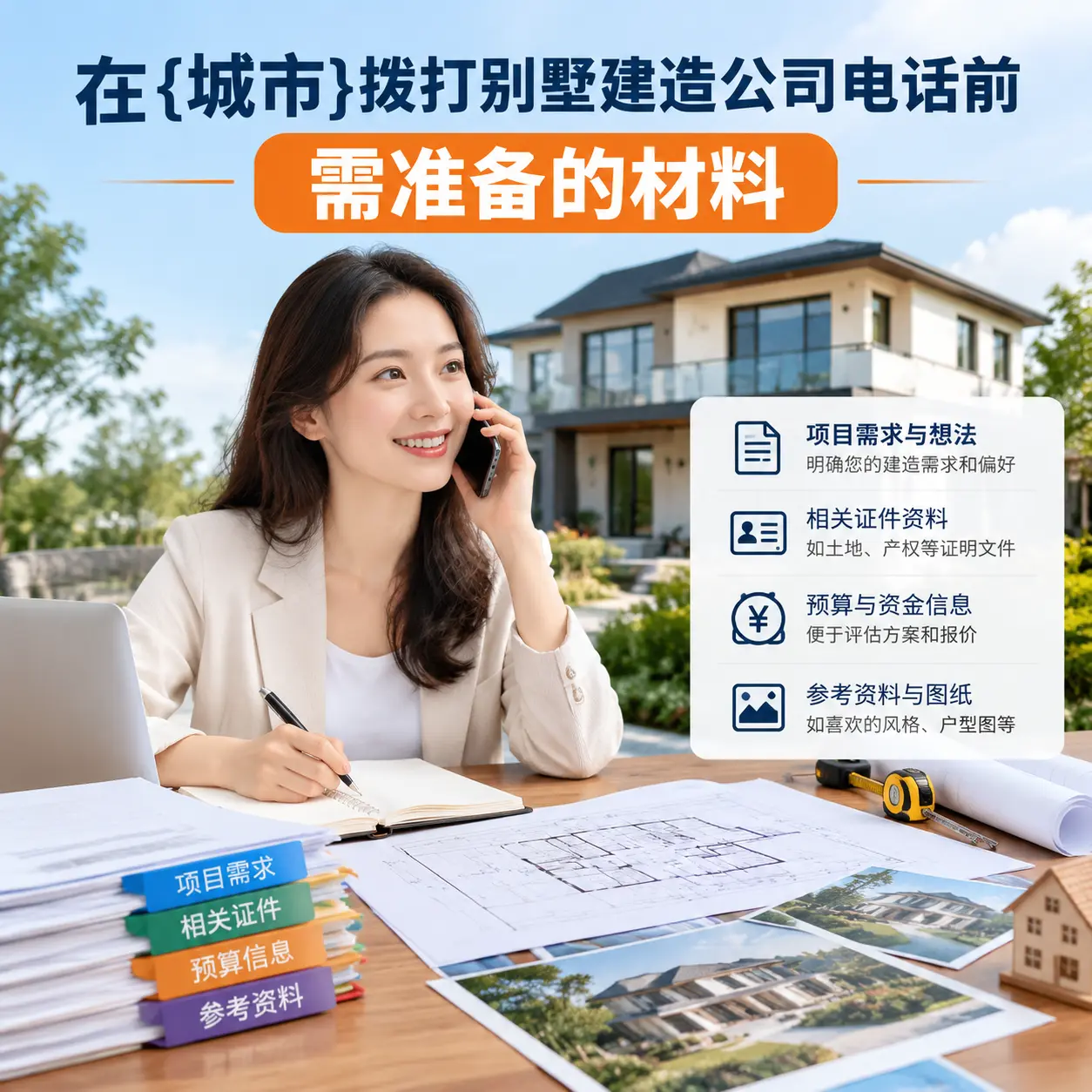 在印江拨打别墅建造公司电话前需准备的材料