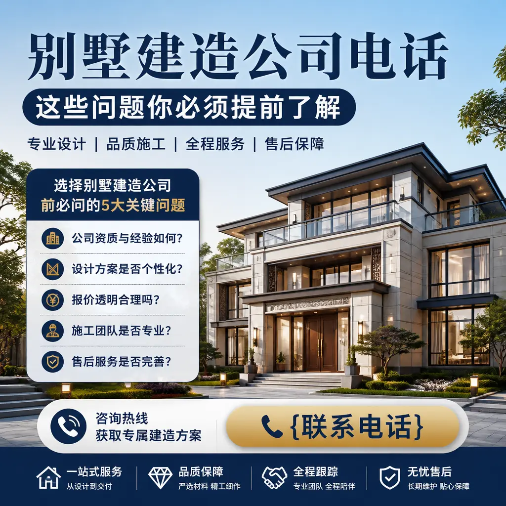 印江别墅建造公司电话，这些问题你必须提前了解